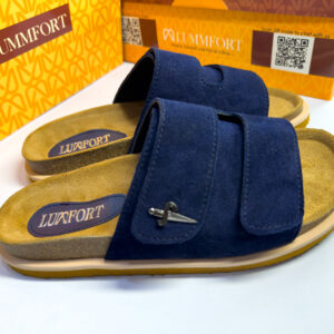 Suede Double Strap Comfort Sandal